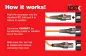Preview: Mains cable England UK type G 5A to C13, with lock, 1.00mm², approval: BSI or ASTA, black, length 2.00m